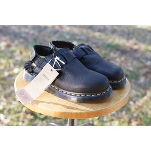 Doc Martens Jorge II Fur Lined AirWair Black Tumbled Leather NWT